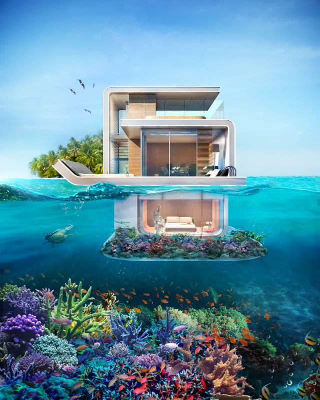 Would you live in a floating house with an underwater bedroom